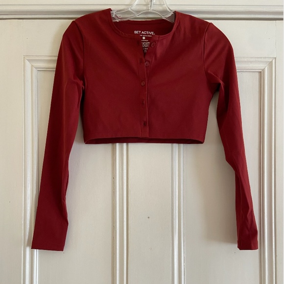 SET Active Burgundy 3 piece set - Picture 3 of 5